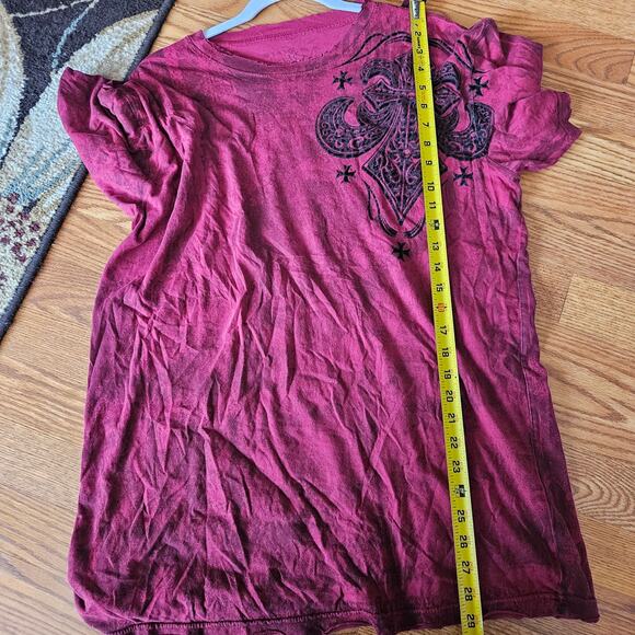 Affliction Lost Souls Red Cross T Shirt Size Mens XL - Picture 6 of 6